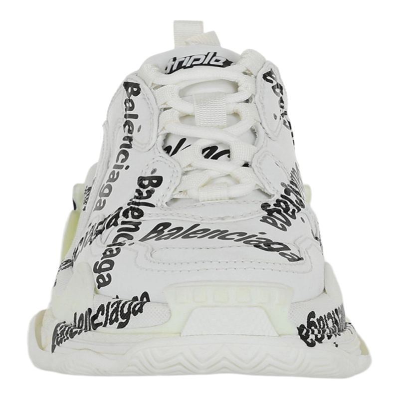 ZAPATILLAS BAJAS CON EL LOGOTIPO TRIPLE S DE BALENCIAGA PARA MUJER EN BLANCO Y NEGRO - 4