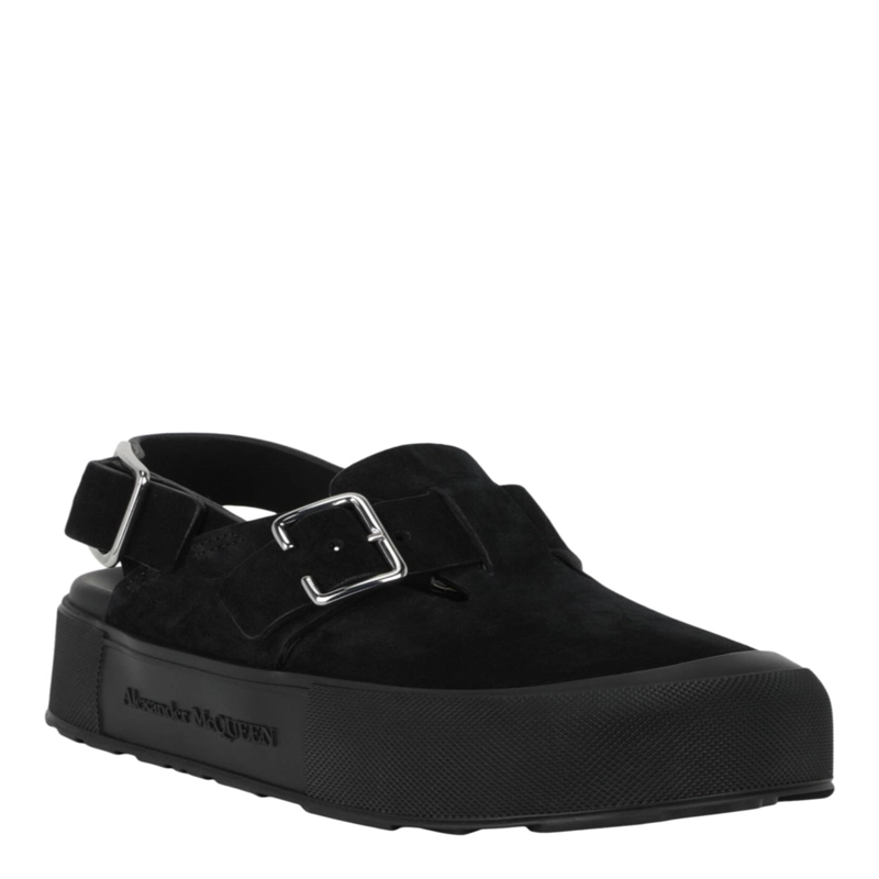 ZAPATOS MICMAC CLOGS DE ALEXANDER MCQUEEN PARA HOMBRE EN COLOR NEGRO Y PLATEADO - 2