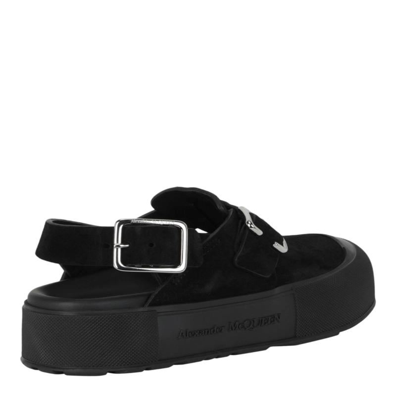 ZAPATOS MICMAC CLOGS DE ALEXANDER MCQUEEN PARA HOMBRE EN COLOR NEGRO Y PLATEADO - 3