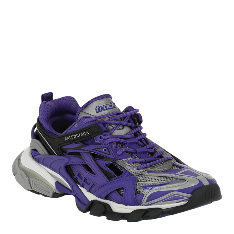ZAPATILLAS BAJAS BALENCIAGA TRACK 2 PARA MUJER EN MORADO GRIS Y NEGRO - 2
