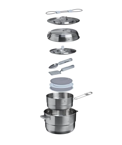 STANLEY WILDFARE PRO CHEF PREP JUEGO DE COCINA DE 5 CUARTOS DE GALON DE PIEDRA PALIDO PIEDRA - 2