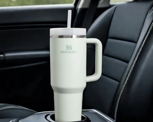 STANLEY MIST QUENCHER H20 FLOWSTATE VASO AISLADO AL VACIO DE ACERO INOXIDABLE CON TAPA Y POPOTE - 4