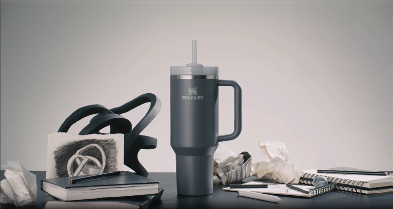 STANLEY QUENCHER H20 VASO DE ACERO INOXIDABLE CON ASA PAJILLA Y TAPA FLOWSTATE GIRATORIA DE 3 - 7