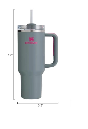 STANLEY QUENCHER H20 FLOWSTATE VASO AISLADO AL VACIO DE ACERO INOXIDABLE CON TAPA Y POPOTE - 4
