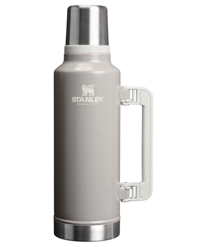 STANLEY CLASSIC LEGENDARY VACUUM BOTTLE 2 QT WIDE MOUTH WITH LEAKPROOF CUP LID KEEP DRINKS HOT OR - 1