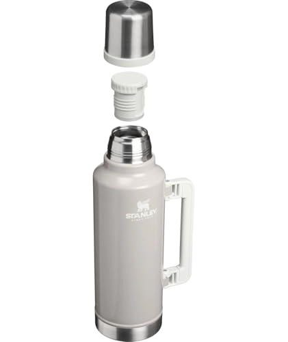 STANLEY CLASSIC LEGENDARY VACUUM BOTTLE 2 QT WIDE MOUTH WITH LEAKPROOF CUP LID KEEP DRINKS HOT OR - 2
