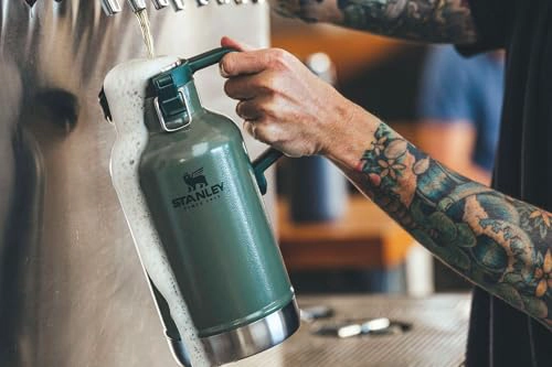 STANLEY JARRA CLASICA DE FACIL VERTIDO GROWLER DE 64 OZ MANTIENE LA CERVEZA FRIA O EL CAFE  CALIENTE - 4