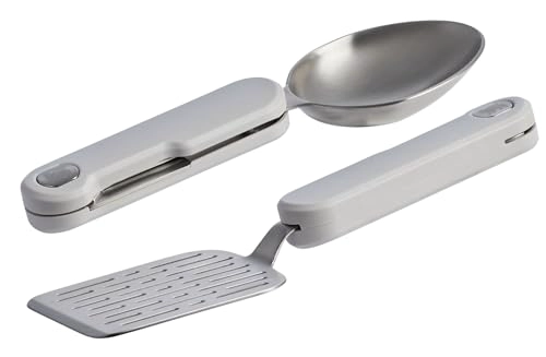 STANLEY WILDFARE PRO JUEGO DE UTENSILIOS PLEGABLES DE ACERO INOXIDABLE ESPATULA Y CUCHARA PLEGABLE - 3