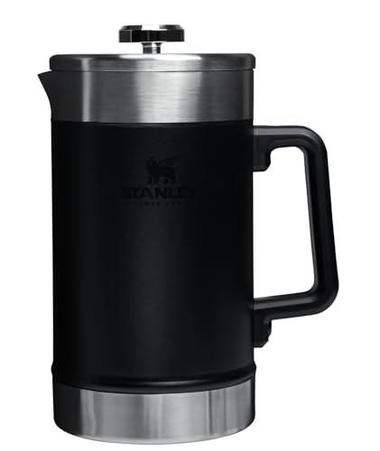 STANLEY CAFETERA CLASICA DE PRENSA FRANCESA QUE SE MANTIENE CALIENTE 48 ONZAS INFUSION DE 5 MINUTOS - 1