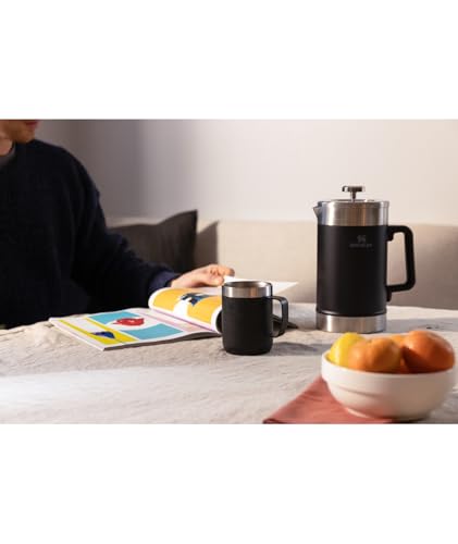 STANLEY CAFETERA CLASICA DE PRENSA FRANCESA QUE SE MANTIENE CALIENTE 48 ONZAS INFUSION DE 5 MINUTOS - 4