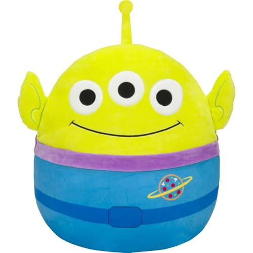 SQUISHMALLOWS DISNEY PIXAR TOY STORY ALIEN PELUCHE OFICIAL DE JAZWARES TAMAÑO MEDIANO - 1
