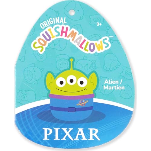 SQUISHMALLOWS DISNEY PIXAR TOY STORY ALIEN PELUCHE OFICIAL DE JAZWARES TAMAÑO MEDIANO - 7