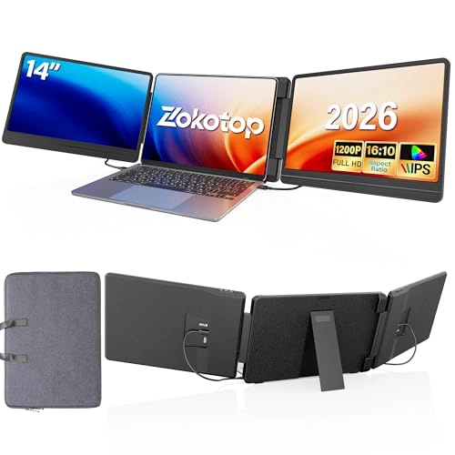 EXTENSOR DE PANTALLA PARA LAPTOP MONITOR PORTATIL TRIPLE FHD 1200P DE 14 PULGADAS PARA LAPTOP - 1