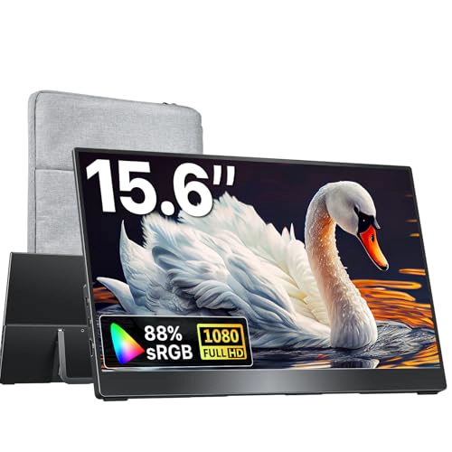 KKSMART MONITOR PORTATIL DE 156 PULGADAS 1080P FHD 88X25 SRGB 60HZ MONITOR DE VIAJE PARA LAPTOP - 1