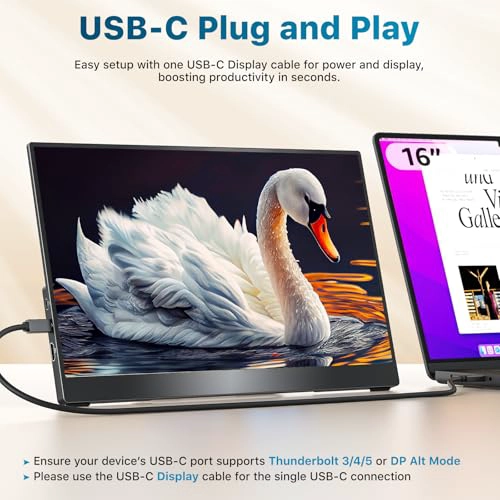 KKSMART MONITOR PORTATIL DE 156 PULGADAS 1080P FHD 88X25 SRGB 60HZ MONITOR DE VIAJE PARA LAPTOP - 3