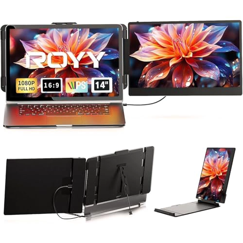 EXTENSOR DE PANTALLA PARA LAPTOP MONITOR DE COMPUTADORA PORTATIL FHD 1080P IPS DE 14 PULGADAS - 1