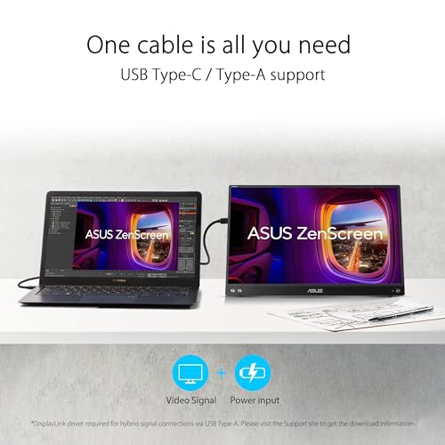ASUS ZENSCREEN MONITOR PORTATIL DE 156 PULGADAS 1080P MB16ACVR FULL HD IPS CUIDADO DE LOS OJOS SIN - 2