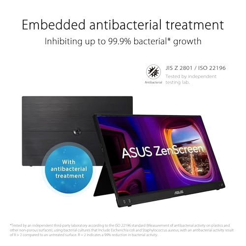 ASUS ZENSCREEN MONITOR PORTATIL DE 156 PULGADAS 1080P MB16ACVR FULL HD IPS CUIDADO DE LOS OJOS SIN - 6