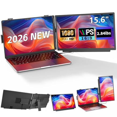 EXTENSOR DE PANTALLA PARA PORTATIL DE 156 PULGADAS FHD 1080P IPS MONITOR DUAL DE VIAJE PORTATIL - 1