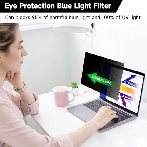 FILTRO DE PANTALLA DE PRIVACIDAD PARA LAPTOP DE 16 PULGADAS 1610 ANTI LUZ AZUL ANTI DESLUMBRAMIENTO - 5