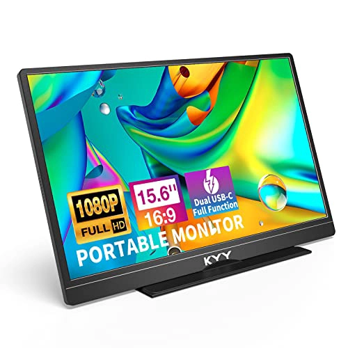 KYY MONITOR PORTATIL DE 156 PULGADAS FHD 1080P USBC HDMI CON BOLSA DE CUBIERTA INTELIGENTE - 1