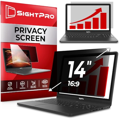 SIGHTPRO FILTRO DE PANTALLA DE PRIVACIDAD PARA LAPTOP 169 DE 14 PULGADAS ESCUDO DE PRIVACIDAD - 1