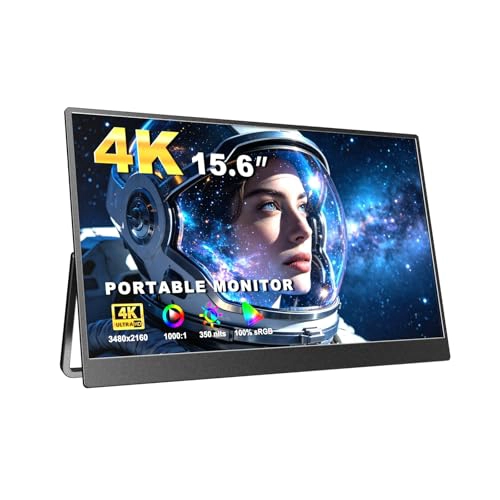 MONITOR DE VIAJE 4K DE 156 EXTENSOR DE PANTALLA PARA PORTATIL UHD 4K UHD 3480X2160 RESOLUTION - 1