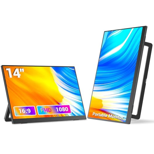 VEOUT MONITOR PORTATIL DE 14 PULGADAS ULTRA DELGADO IPS FHD USB C HDMI MONITOR DE VIAJE - 1
