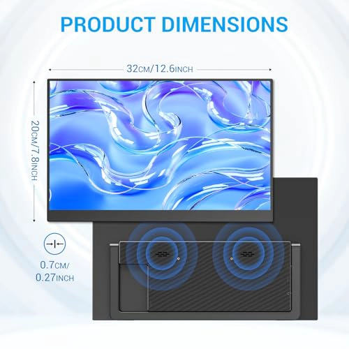VEOUT MONITOR PORTATIL DE 14 PULGADAS ULTRA DELGADO IPS FHD USB C HDMI MONITOR DE VIAJE - 2