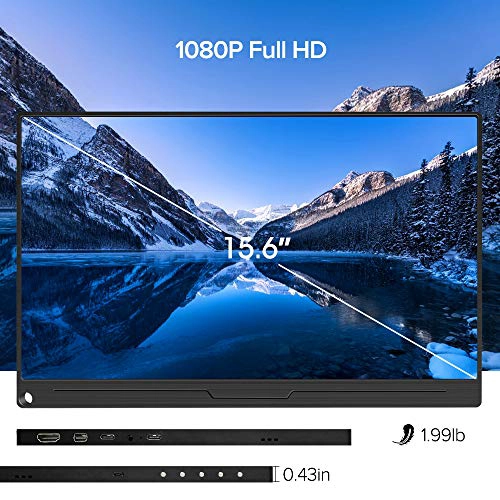 UPERFECT MONITOR PORTATIL 156 PULGADAS IPS HDR 1920 X 1080 FHD PANTALLA DE VIAJE PARA EL CUIDADO - 2