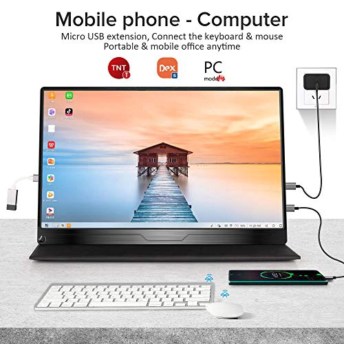UPERFECT MONITOR PORTATIL 156 PULGADAS IPS HDR 1920 X 1080 FHD PANTALLA DE VIAJE PARA EL CUIDADO - 5