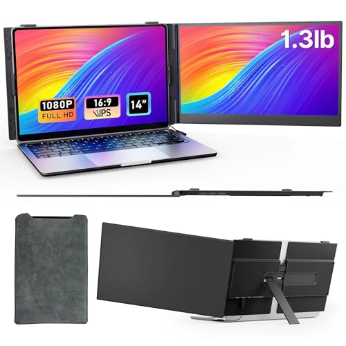 EXTENSOR DE PANTALLA PARA LAPTOP ULTRAFINO 13 LIBRAS 14 PULGADAS FHD IPS EXTENSION DE MONITOR - 1