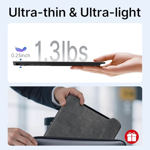 EXTENSOR DE PANTALLA PARA LAPTOP ULTRAFINO 13 LIBRAS 14 PULGADAS FHD IPS EXTENSION DE MONITOR - 2