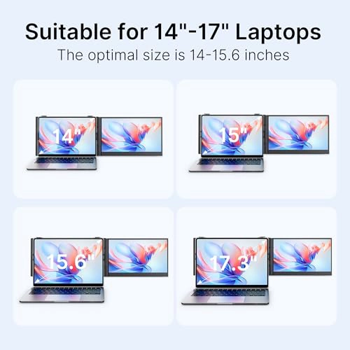 EXTENSOR DE PANTALLA PARA LAPTOP ULTRAFINO 13 LIBRAS 14 PULGADAS FHD IPS EXTENSION DE MONITOR - 4