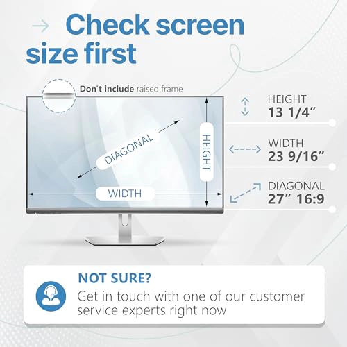 VINTEZ PANTALLA DE PRIVACIDAD DE 27 PULGADAS 169 PARA MONITOR DE COMPUTADORA Y LAPTOP PELICULA - 4