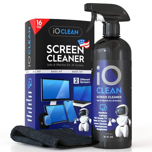 SPRAY LIMPIADOR DE PANTALLA 16OZ 473ML EL MEJOR KIT DE LIMPIEZA GRANDE PARA TELEVISOR LCD LED OLED - 1