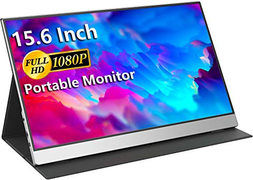 COCOPAR MONITOR PORTATIL DE 156 PULGADAS 1080P FHD 60HZ 85X25 SRGB MONITOR DE VIAJE CON ALTAVOZ - 1