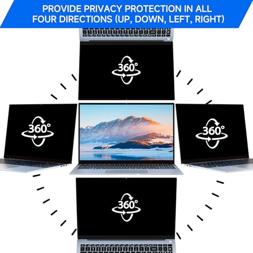 ZOEGAA PANTALLA DE PRIVACIDAD DE 4 VIAS DE 360 PARA LAPTOP DE 14 PULGADAS 1610 ESE TAMAÑO - 3