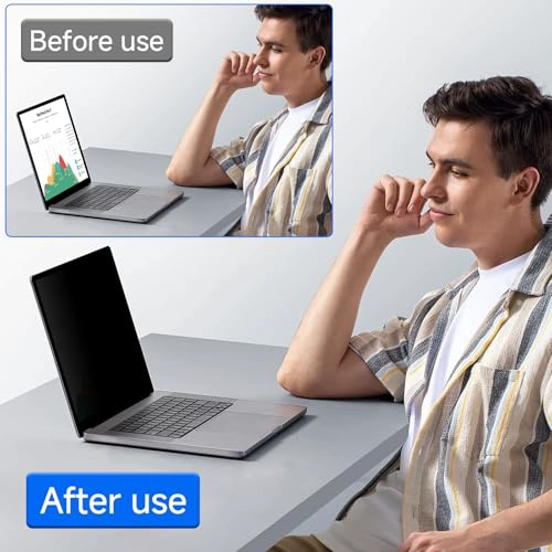 ZOEGAA PANTALLA DE PRIVACIDAD DE 4 VIAS DE 360 PARA LAPTOP DE 14 PULGADAS 1610 ESE TAMAÑO - 4