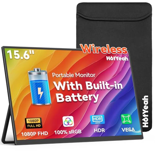 MONITOR PORTATIL INALAMBRICO ALIMENTADO POR BATERIA COMPATIBLE CON AIRPLAY MIRACAST MONITOR IPS - 1