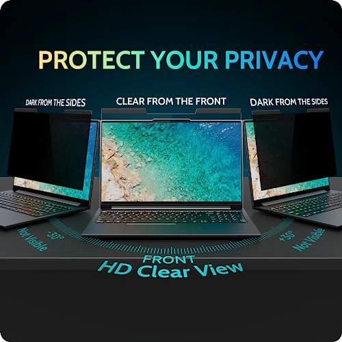 PESLV PANTALLA DE PRIVACIDAD MAGNE TICA PARA LAPTOP DE 14 PULGADAS PARA MONITOR DE COMPUTADORA - 3