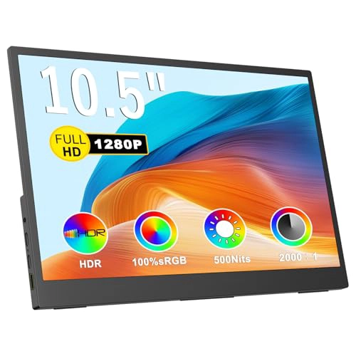 TOPMONITOR PEQUEÑO MONITOR PORTATIL 105 500 NITS 20001 FHD 1280P PANTALLA IPS MONITOR MINI - 1