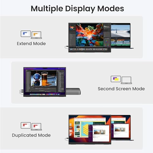 TOPMONITOR PEQUEÑO MONITOR PORTATIL 105 500 NITS 20001 FHD 1280P PANTALLA IPS MONITOR MINI - 6