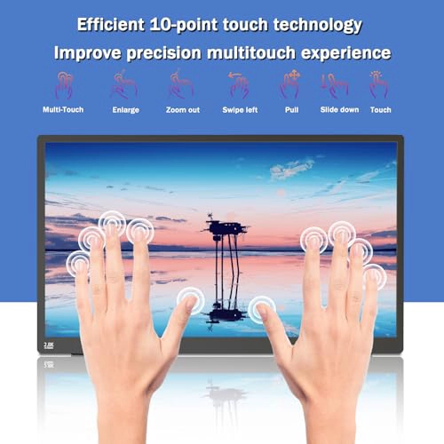 MONITOR PORTATIL CON PANTALLA TACTIL DE 156 PULGADAS 28 K EXTENSOR DE PANTALLA PARA LAPTOP 2880 X - 3