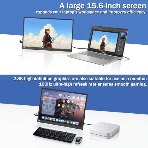 MONITOR PORTATIL CON PANTALLA TACTIL DE 156 PULGADAS 28 K EXTENSOR DE PANTALLA PARA LAPTOP 2880 X - 4