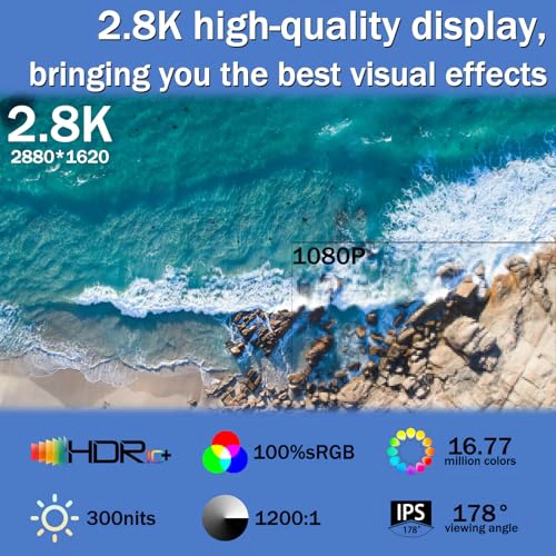 MONITOR PORTATIL CON PANTALLA TACTIL DE 156 PULGADAS 28 K EXTENSOR DE PANTALLA PARA LAPTOP 2880 X - 5