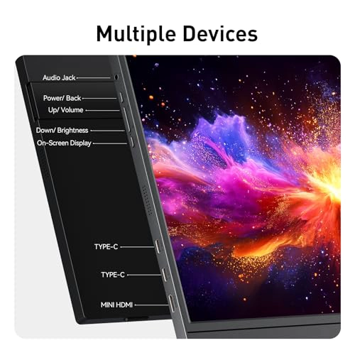 KOORUI MONITOR PORTATIL DE 156 PULGADAS FHD 1080P IPS SEGUNDA PANTALLA PARA VIAJES Y OFICINA - 5