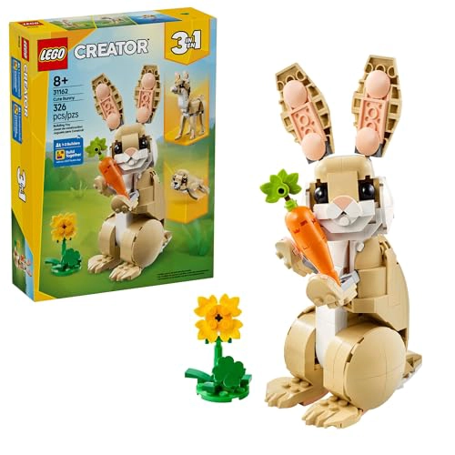 LEGO CREATOR 3 EN 1 JUGUETES LINDO CONEJO JUEGO DE CONSTRUCCION CON 3 OPCIONES DE CONSTRUCCION - 1