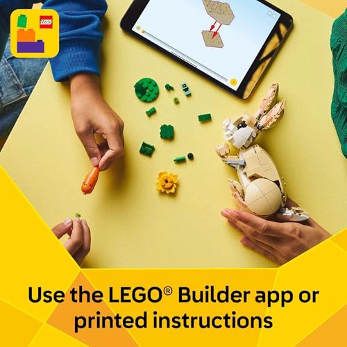 LEGO CREATOR 3 EN 1 JUGUETES LINDO CONEJO JUEGO DE CONSTRUCCION CON 3 OPCIONES DE CONSTRUCCION - 6