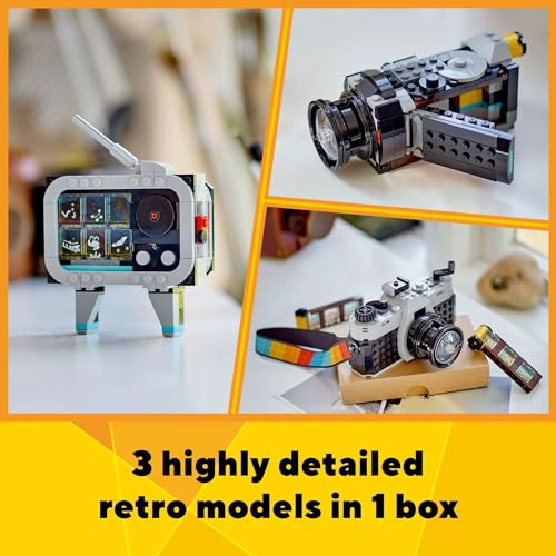 LEGO CREATOR 31147 JUGUETE DE CAMARA RETRO 3 EN 1 SE TRANSFORMA A UNA CAMARA DE VIDEO RETRO O - 2